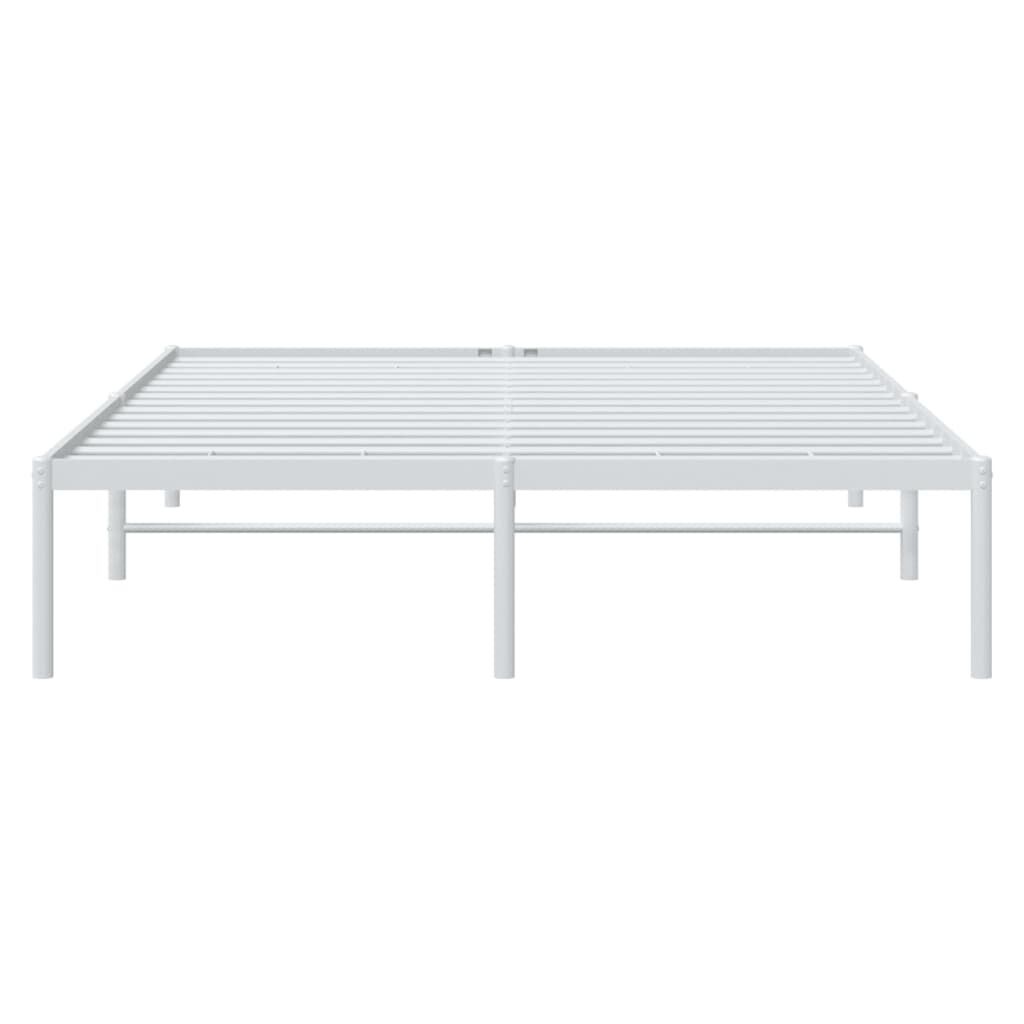 vidaXL Bedframe Metaal Wit 140x190 cm - 35% Korting!