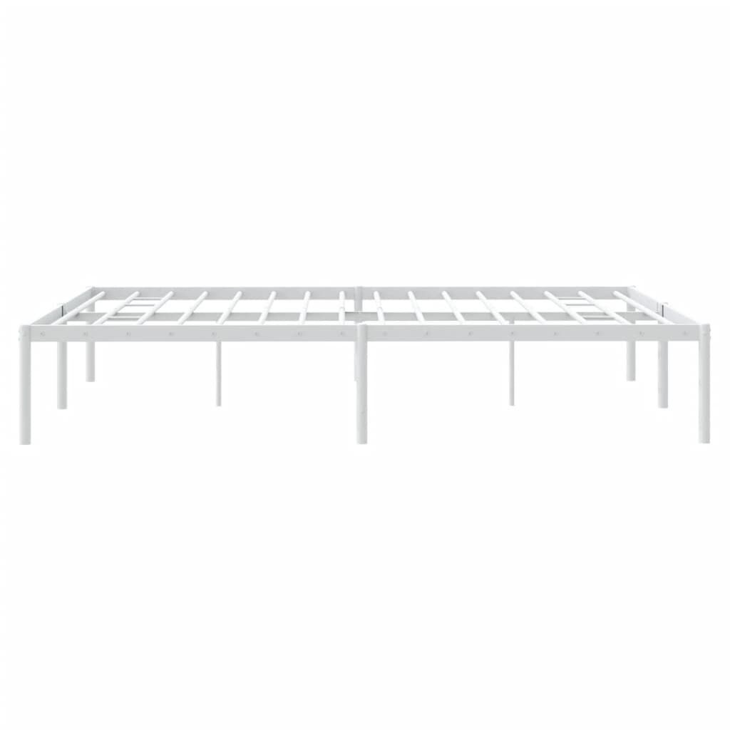 vidaXL Bedframe Metaal Wit 140x190 cm - 35% Korting!