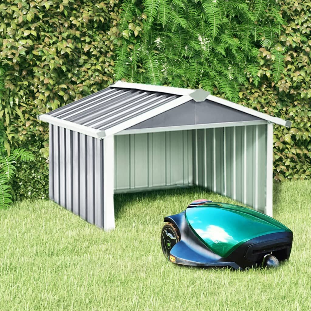 vidaXL Robotmaaier Overkapping Grijs - 35% Korting!