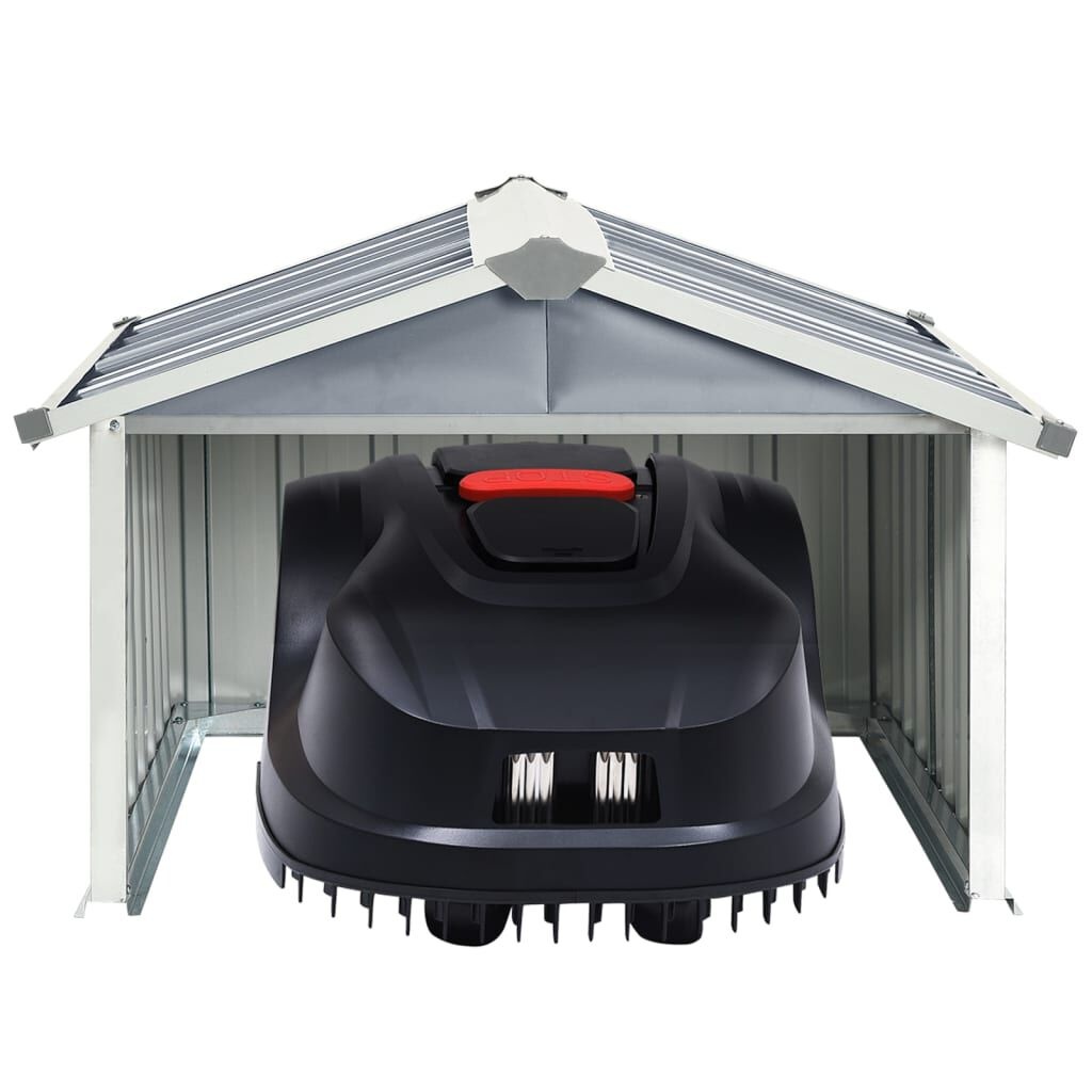 vidaXL Robotmaaier Overkapping Grijs - 35% Korting!