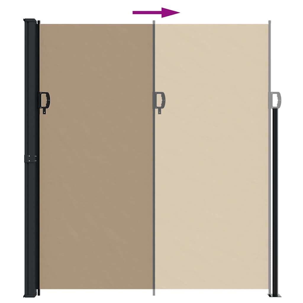 vidaXL Uittrekbaar Windscherm 220x300cm Taupe - 35% Korting!