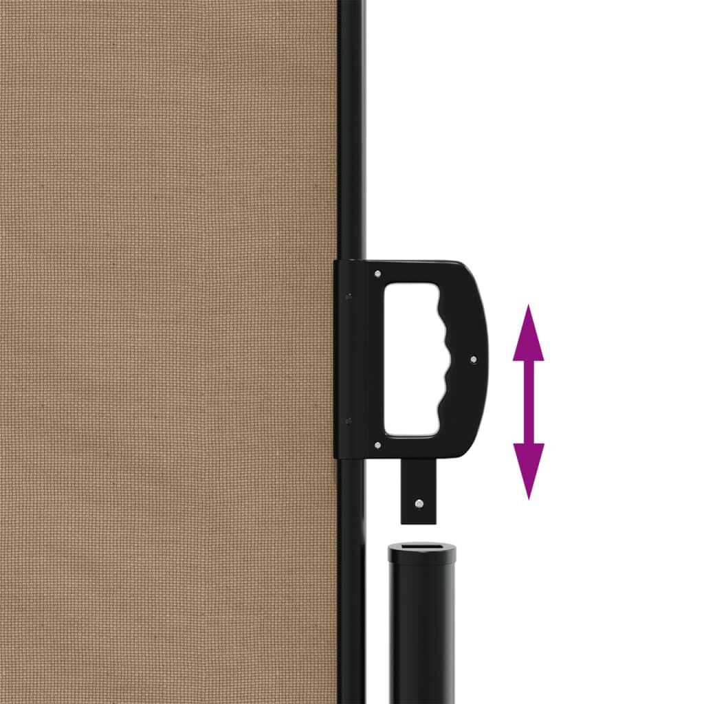 vidaXL Uittrekbaar Windscherm 220x300cm Taupe - 35% Korting!