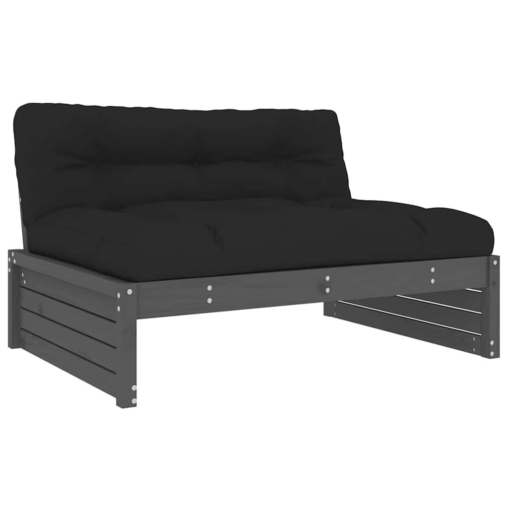 Grenen Middenbank Grijs 120cm - 50% Korting!