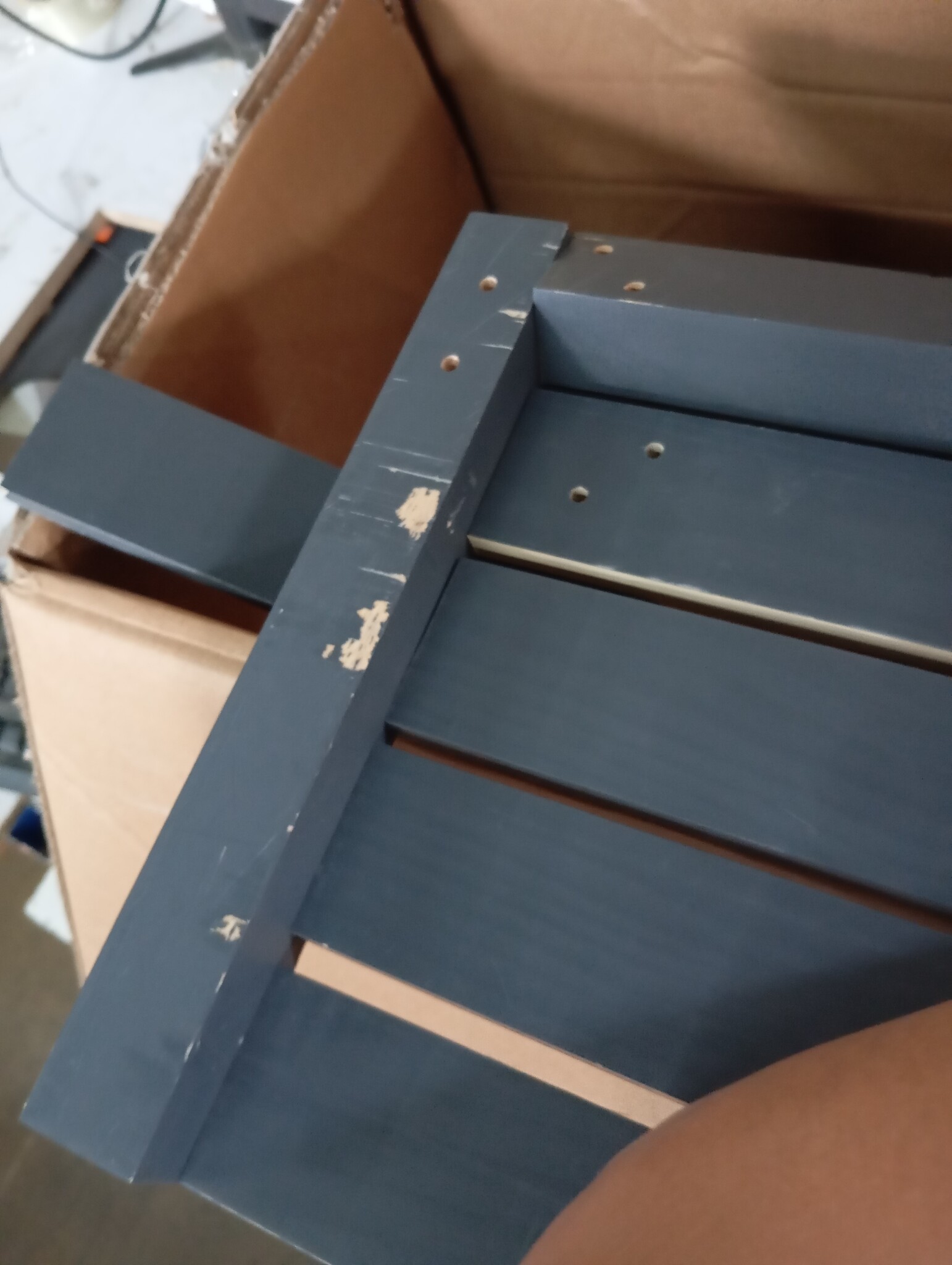 Grenen Middenbank Grijs 120cm - 50% Korting!