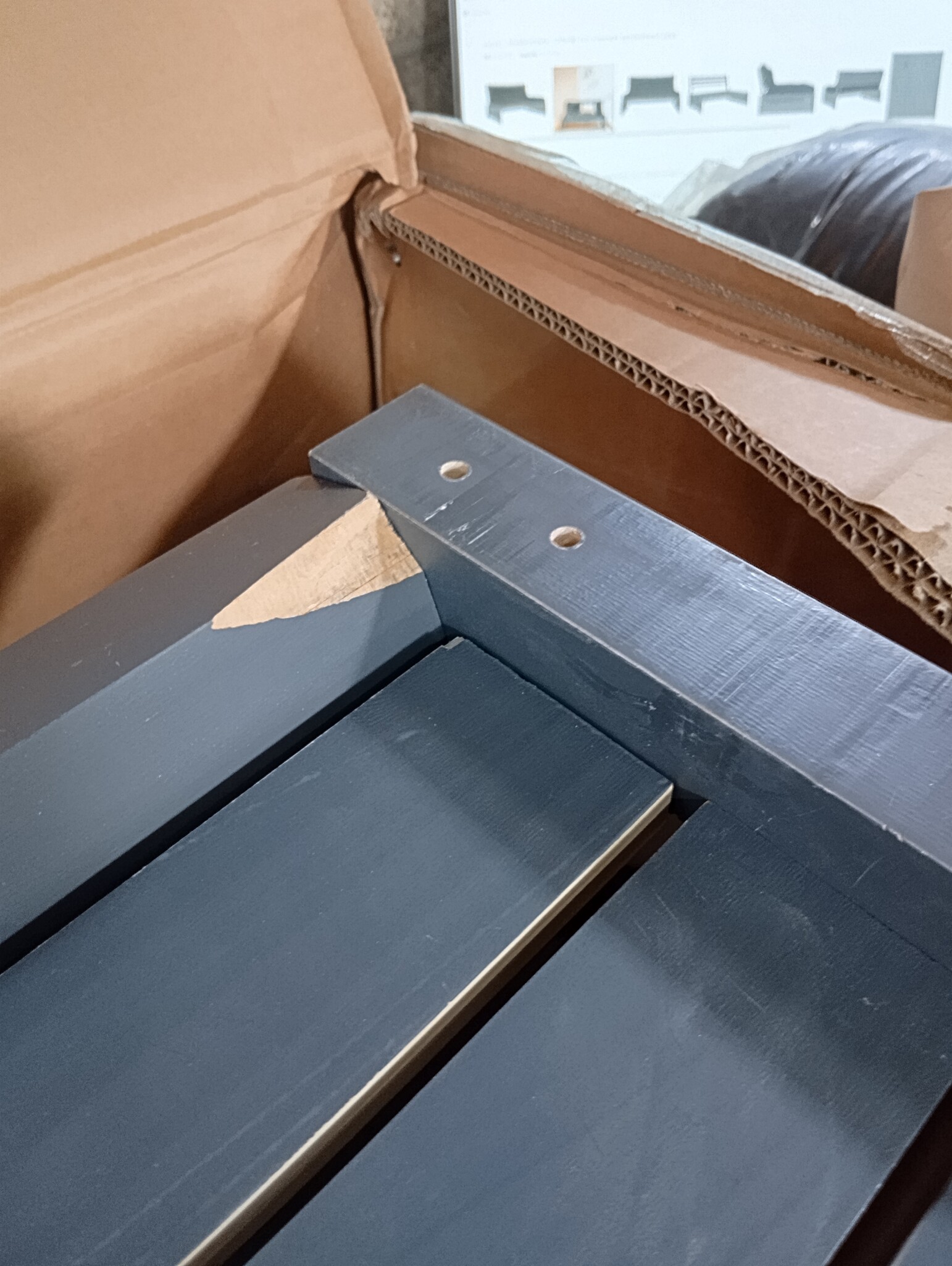 Grenen Middenbank Grijs 120cm - 50% Korting!