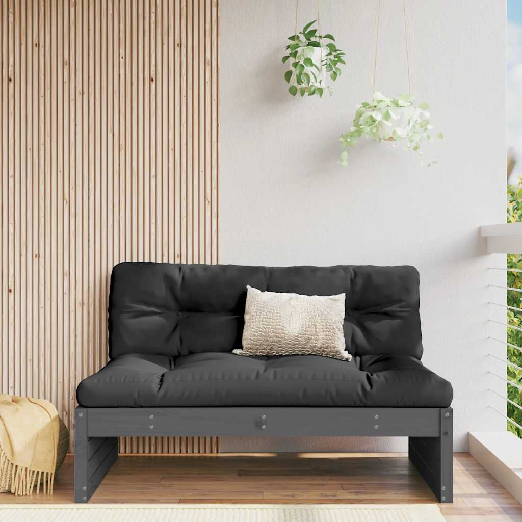 Grenen Middenbank Grijs 120cm - 50% Korting!