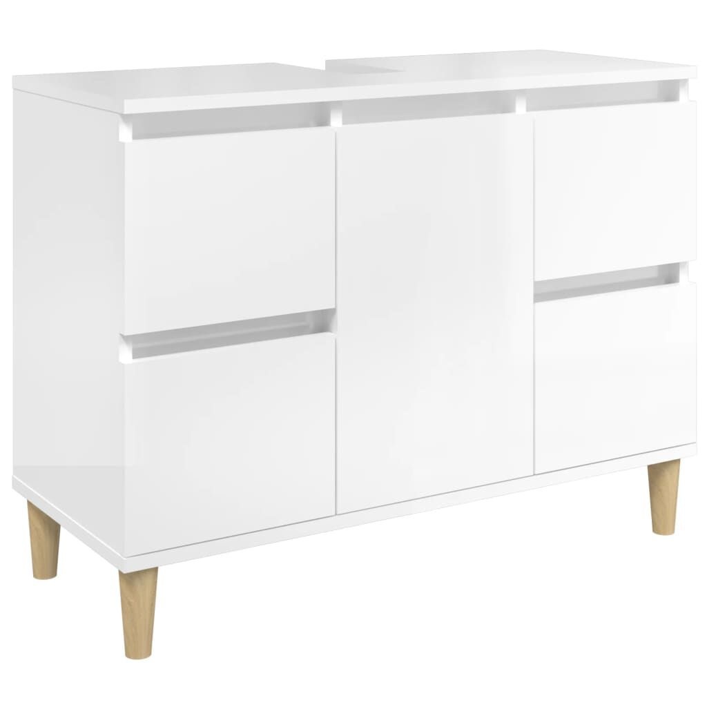 vidaXL Wastafelkast Wit 80cm - Geretourneerd - 35% Korting!
