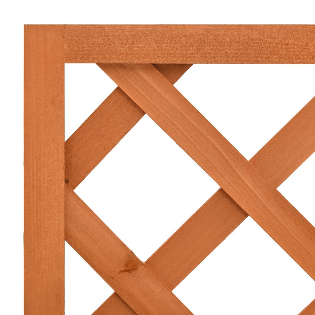 vidaXL Latwerkplantenbak Vurenhout Oranje -35%