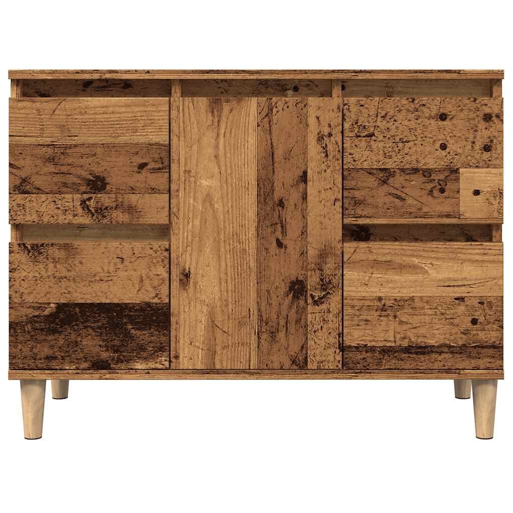 vidaXL Wastafelkast 80cm Oud Hout - 35% Korting!