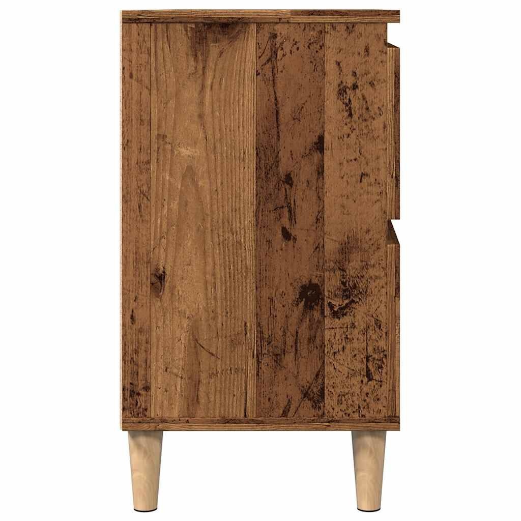 vidaXL Wastafelkast 80cm Oud Hout - 35% Korting!