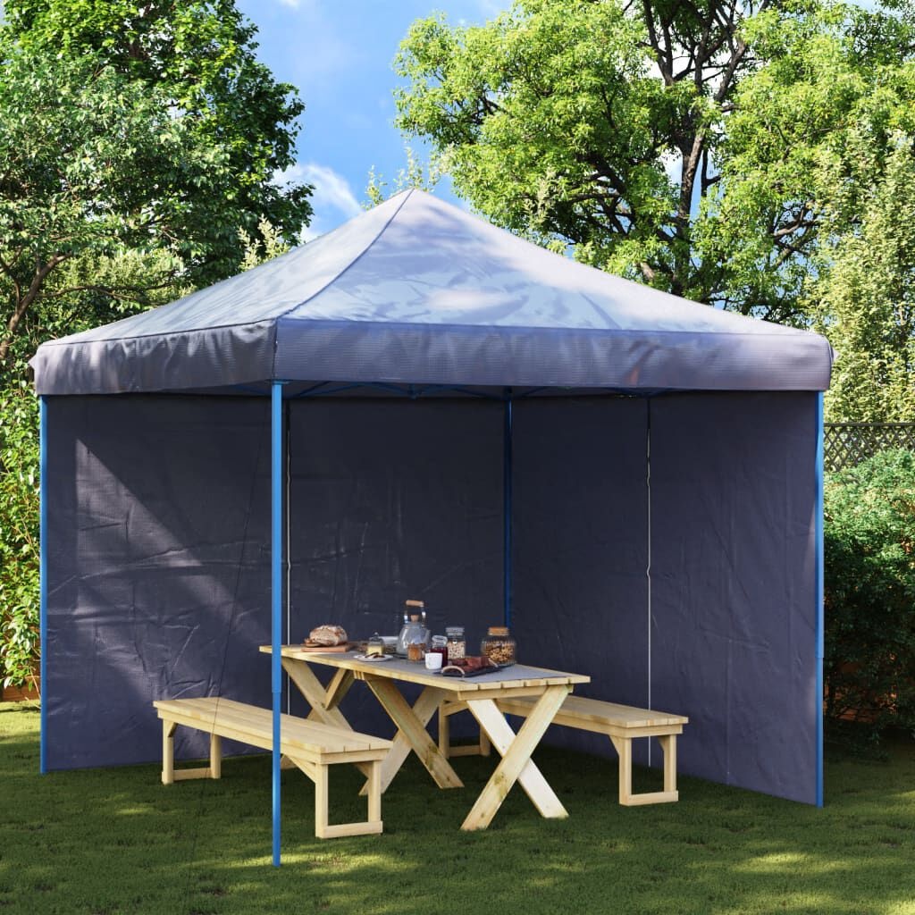vidaXL Tentwanden Blauw (2 st) - Scheur - 50% Korting!