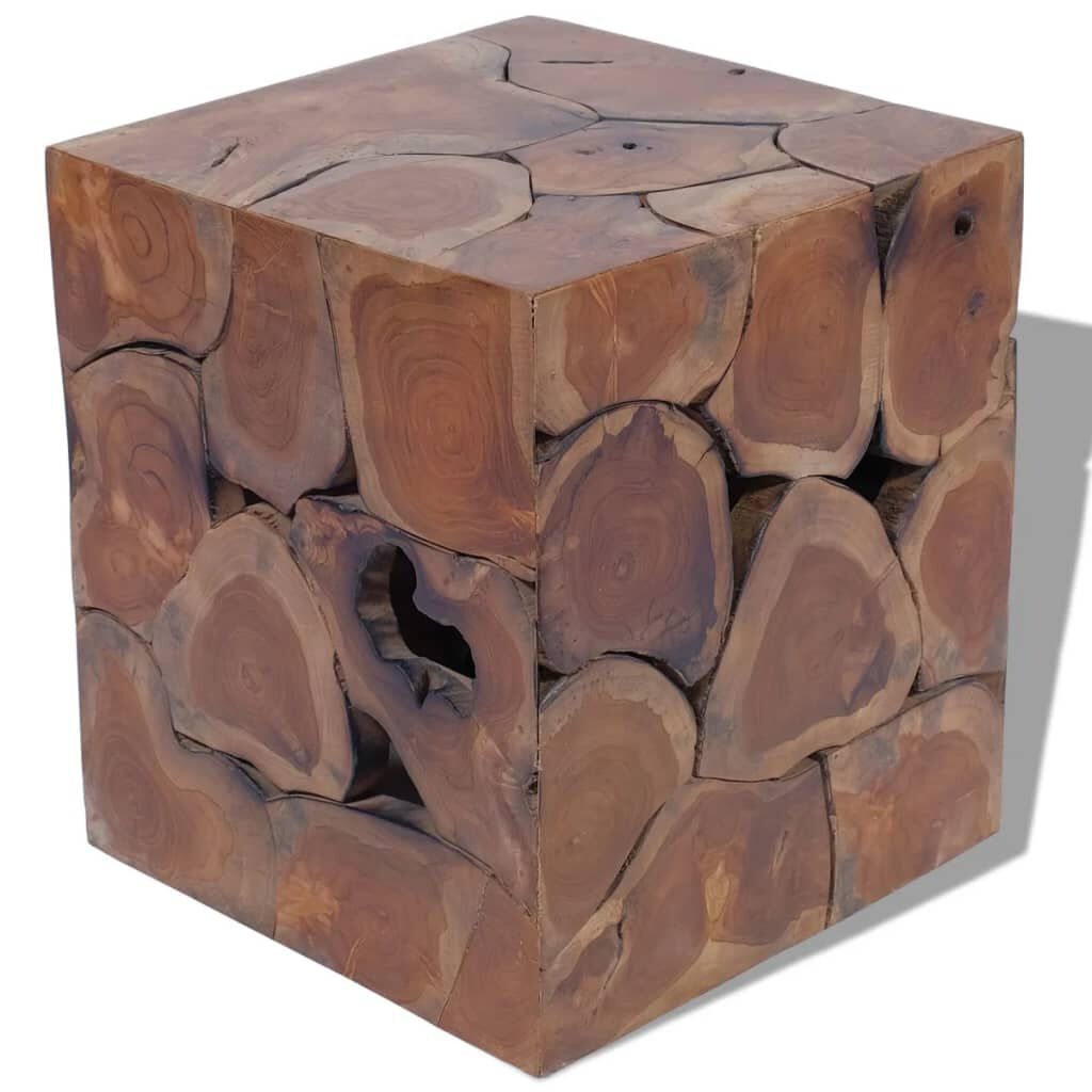 VidaXL Teakhouten Krukken/Salontafel (2 st.) - 35% Korting!