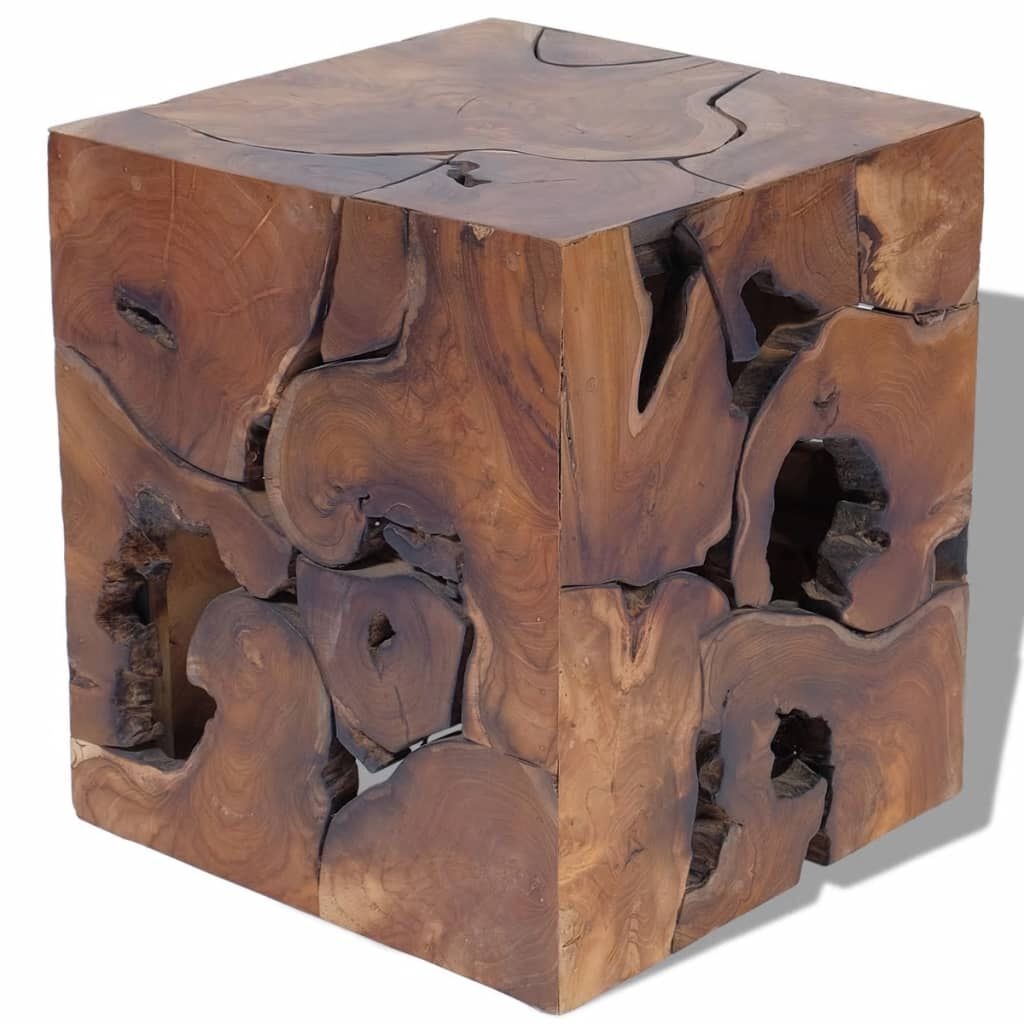 VidaXL Teakhouten Krukken/Salontafel (2 st.) - 35% Korting!
