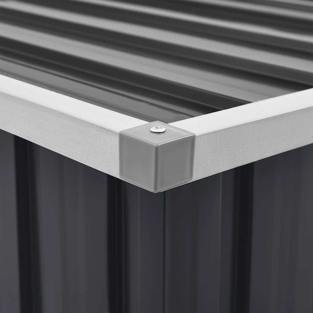 vidaXL Tuinbox Antraciet 149cm - 45% Korting! OP=OP
