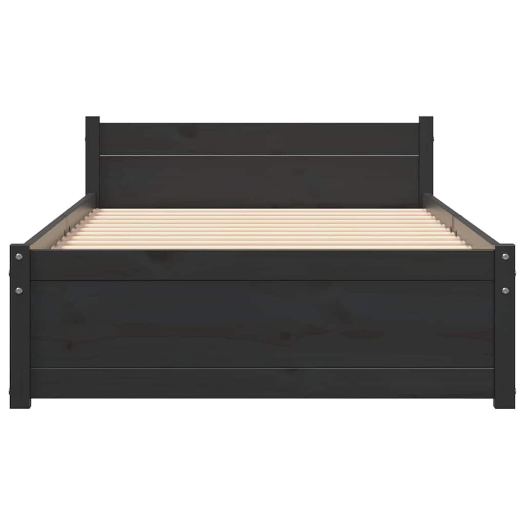 vidaXL Bedframe 90x200 Zwart Hout - 35% Korting!