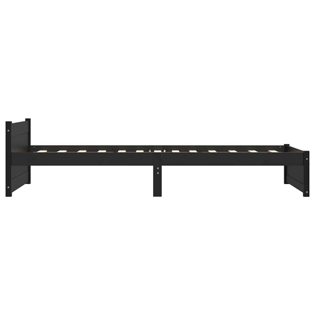 vidaXL Bedframe 90x200 Zwart Hout - 35% Korting!
