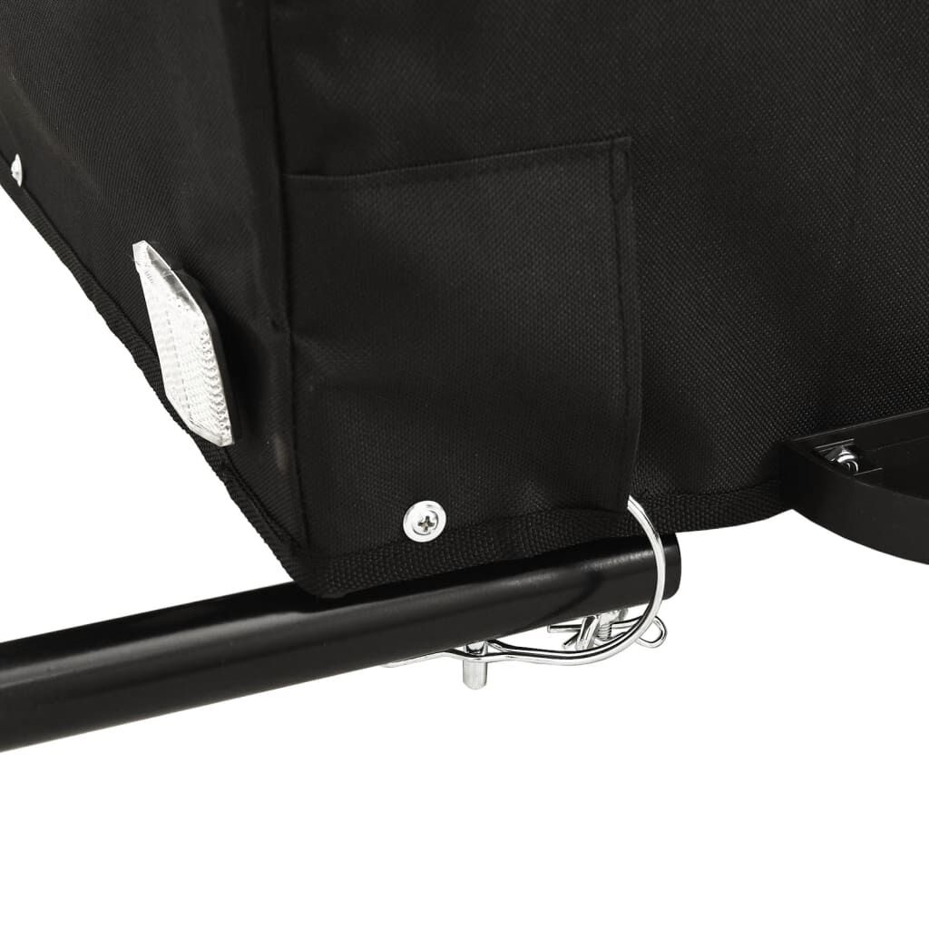 VidaXL Fietstrailer Zwart/Geel - 45kg - 35% Korting!