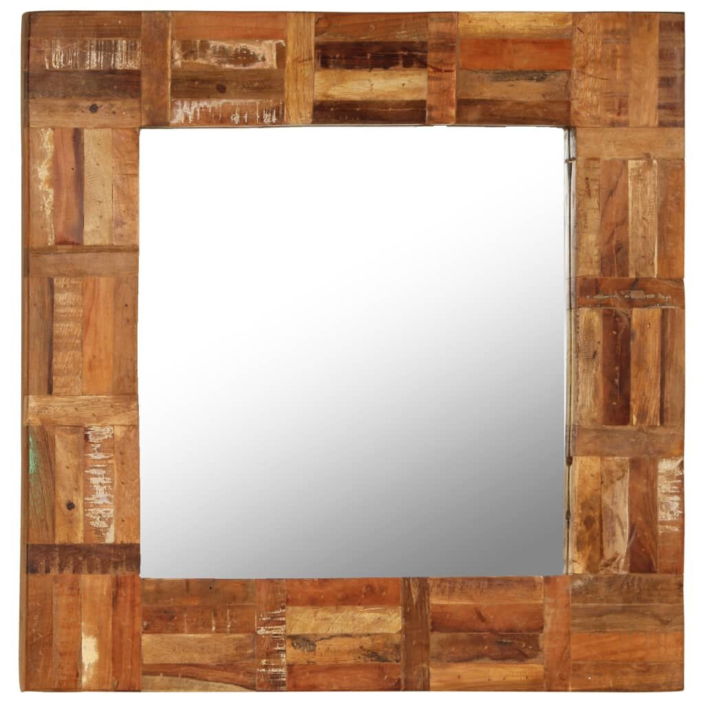 Wandspiegel Recycled Hout 60x60cm - 35% Korting!