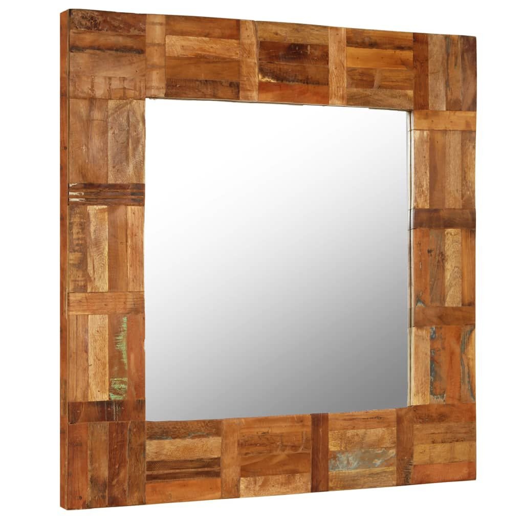 Wandspiegel Recycled Hout 60x60cm - 35% Korting!