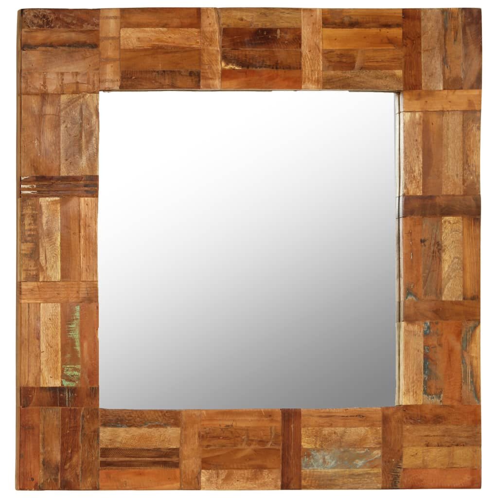 Wandspiegel Recycled Hout 60x60cm - 35% Korting!