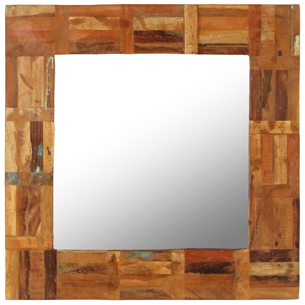 Wandspiegel Recycled Hout 60x60cm - 35% Korting!