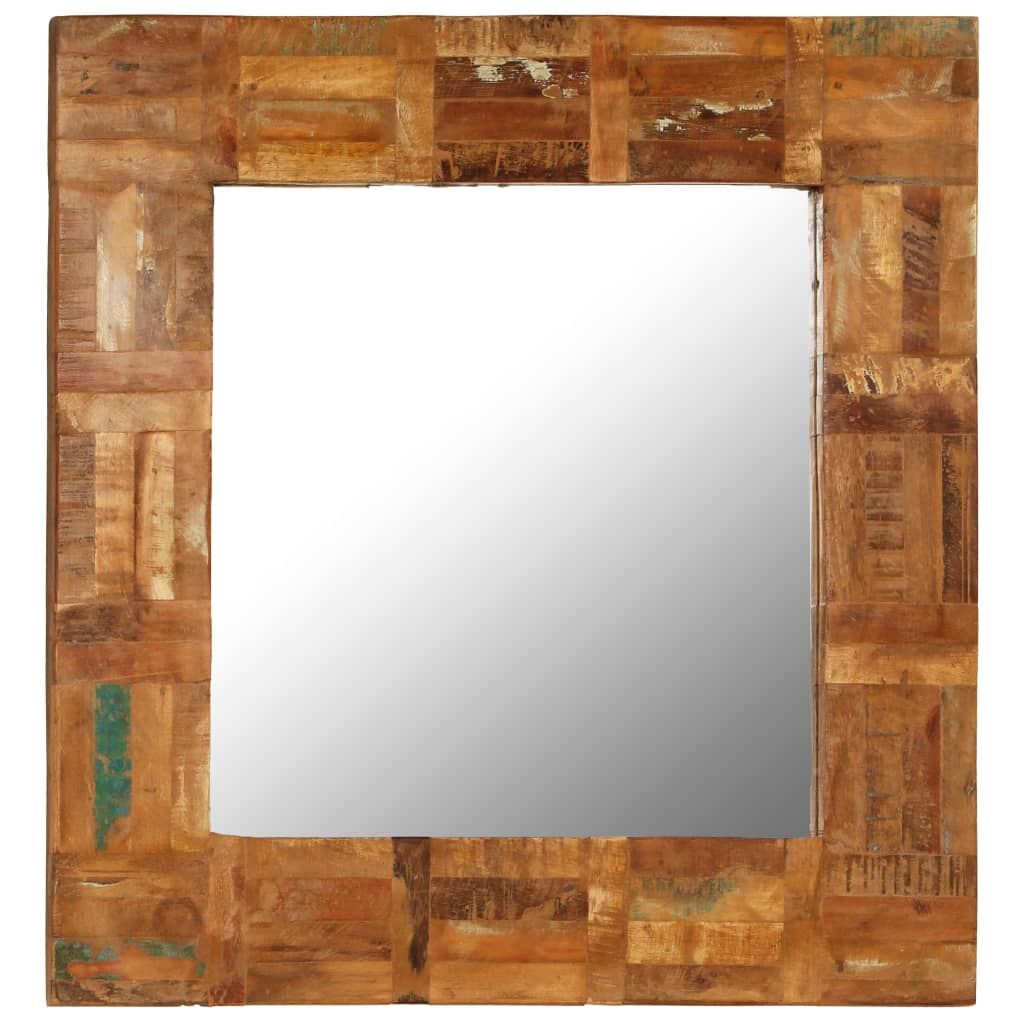 Wandspiegel Recycled Hout 60x60cm - 35% Korting!