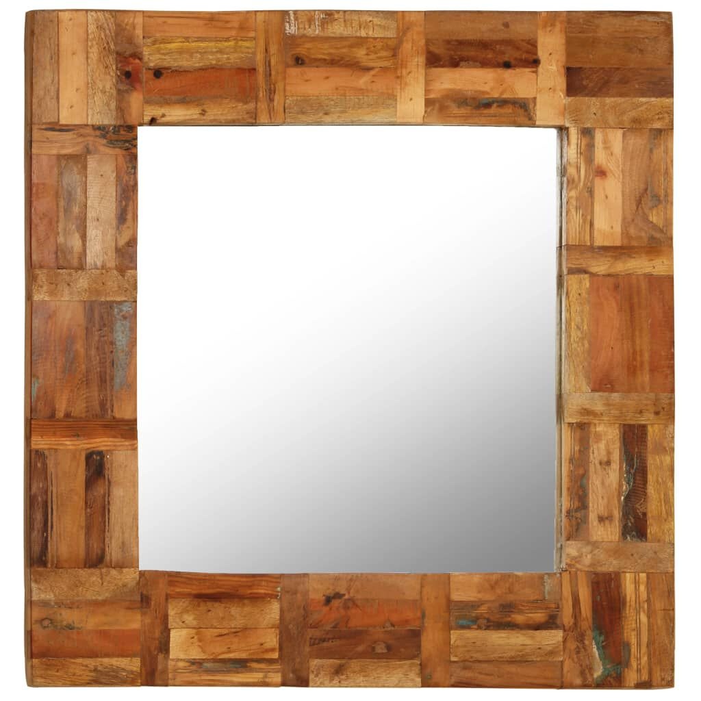 Wandspiegel Recycled Hout 60x60cm - 35% Korting!