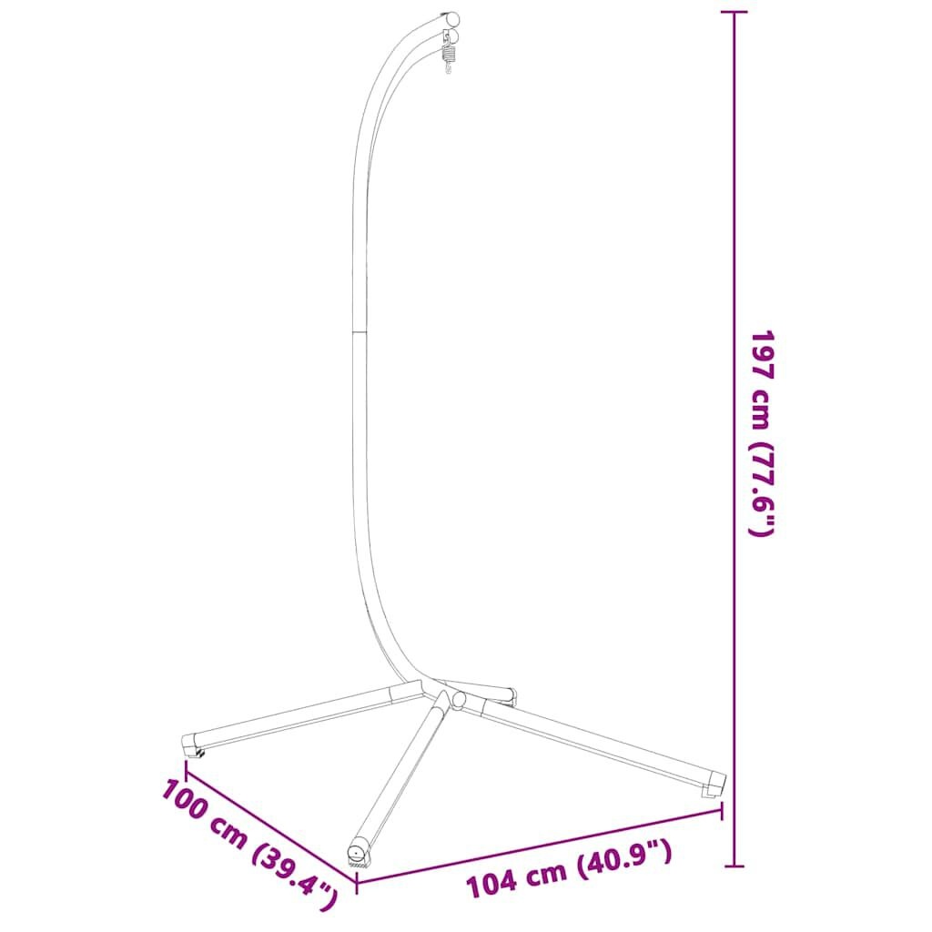 Hangstoel Standaard Antraciet - vidaXL - 55% Korting!