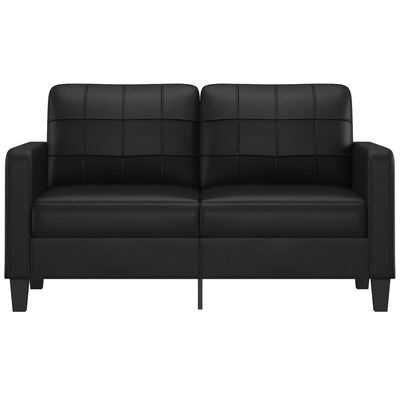 vidaXL Tweezitsbank Zwart Kunstleer - 35% Korting!