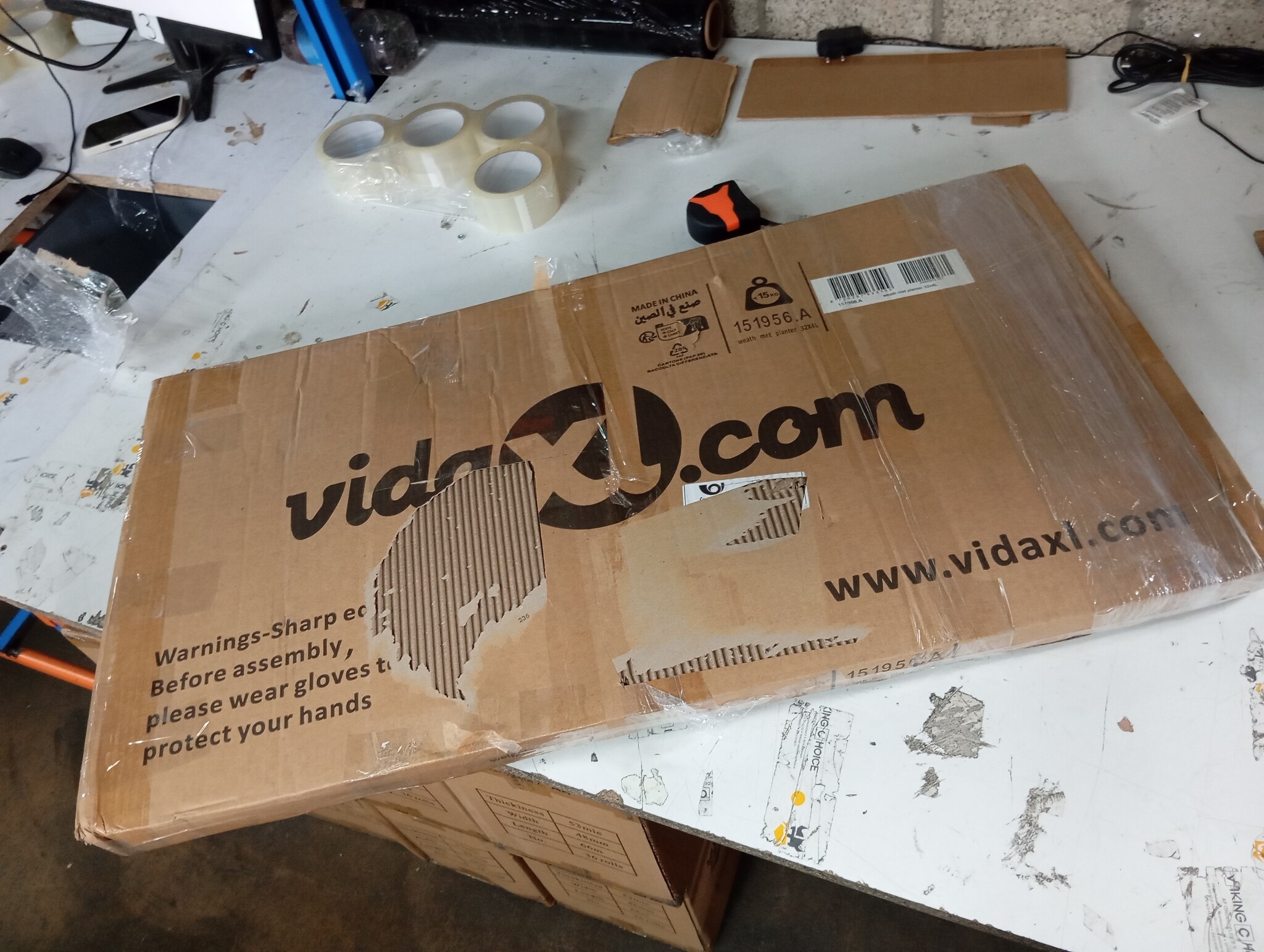 vidaXL Verhoogde Plantenbak Cortenstaal 320cm -50%!