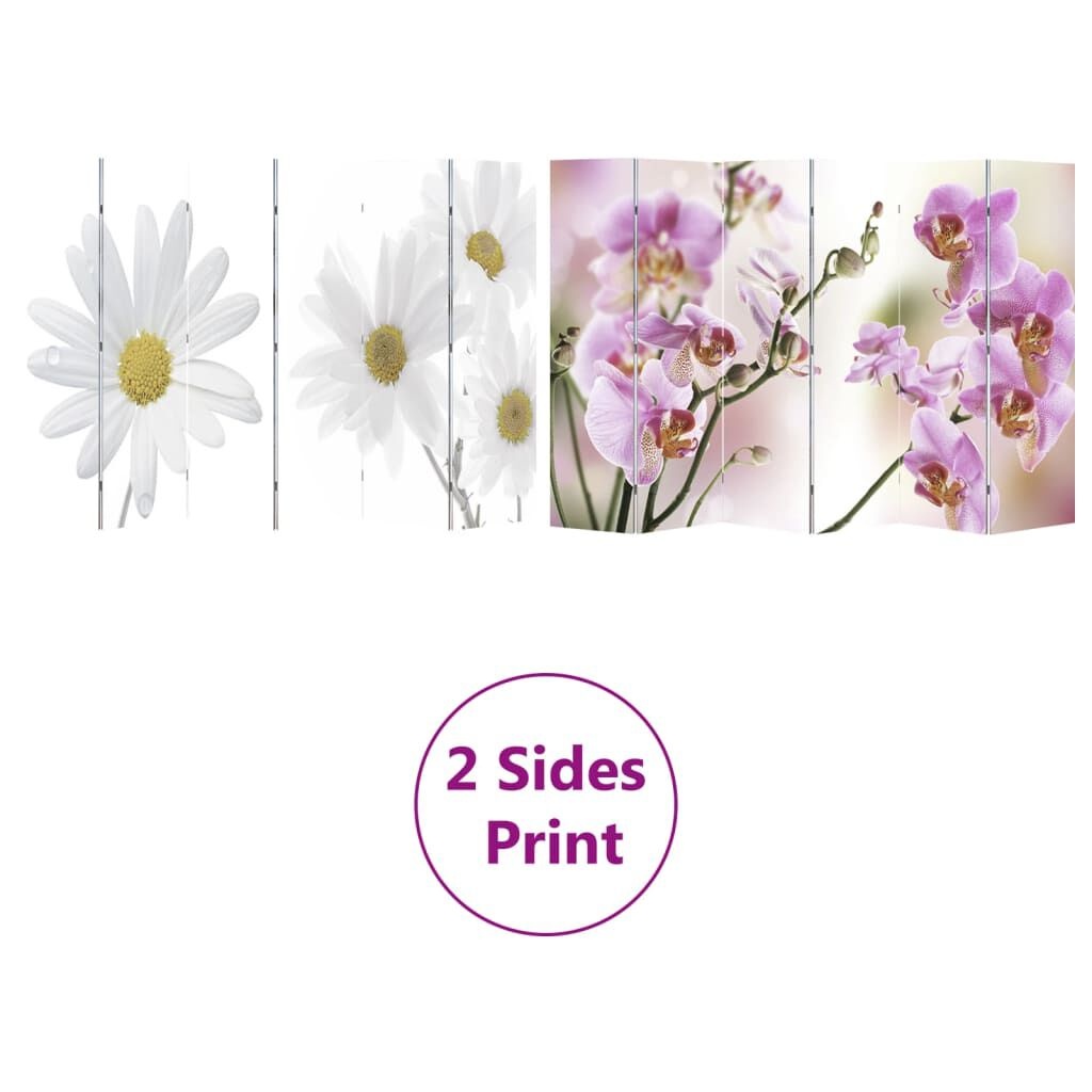 Kamerscherm Bloem 217x170cm - 50% Korting! (Scheurtje)