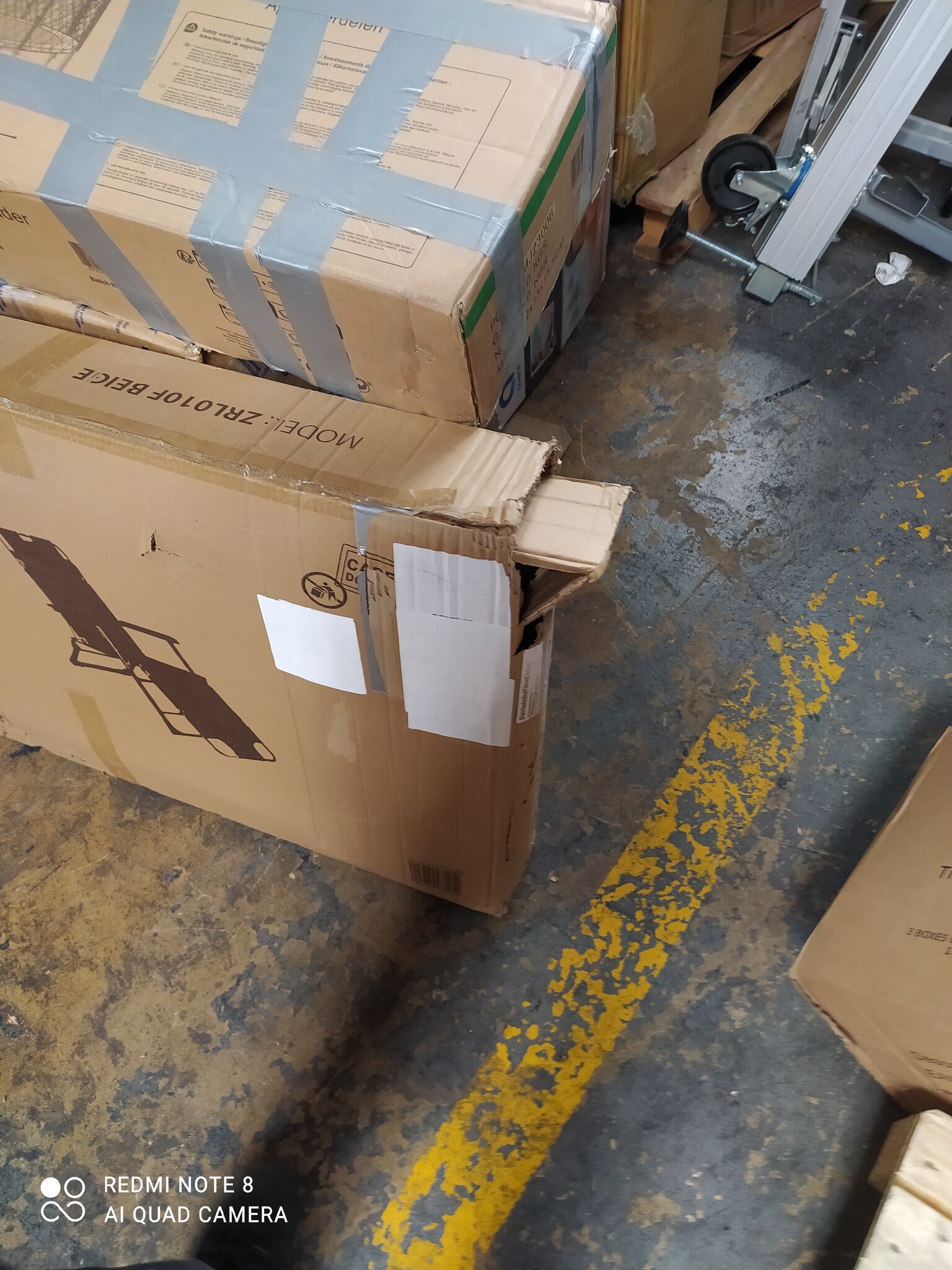 Tuinstoel/Ligstoel Beige + Hoofdsteun -60%! Krasje, Topdeal