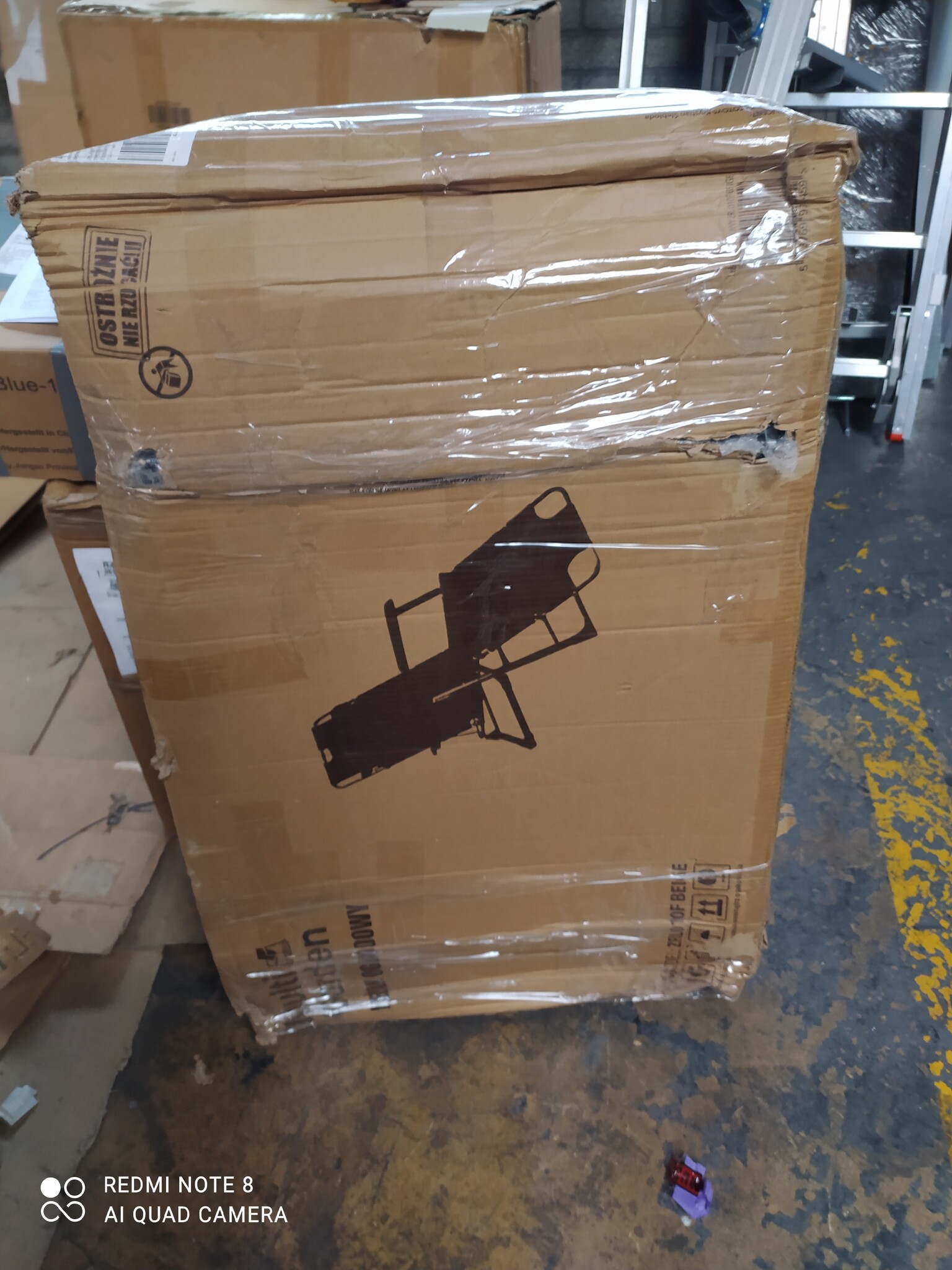 Tuinstoel/Ligstoel Beige + Hoofdsteun -60%! Krasje, Topdeal