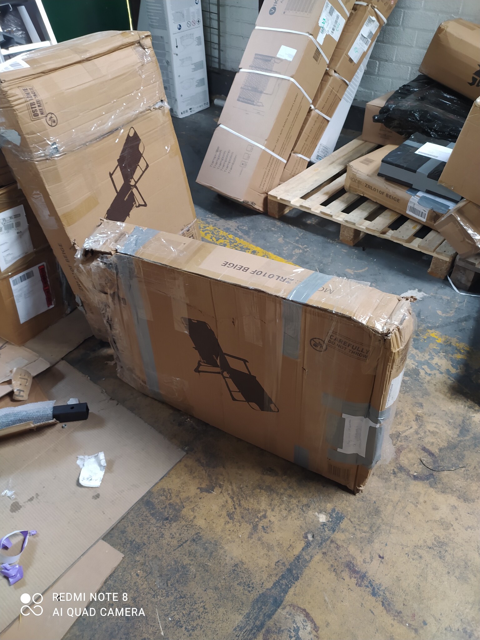 Tuinstoel Ligstoel 2-in-1 Beige - 45% Korting!