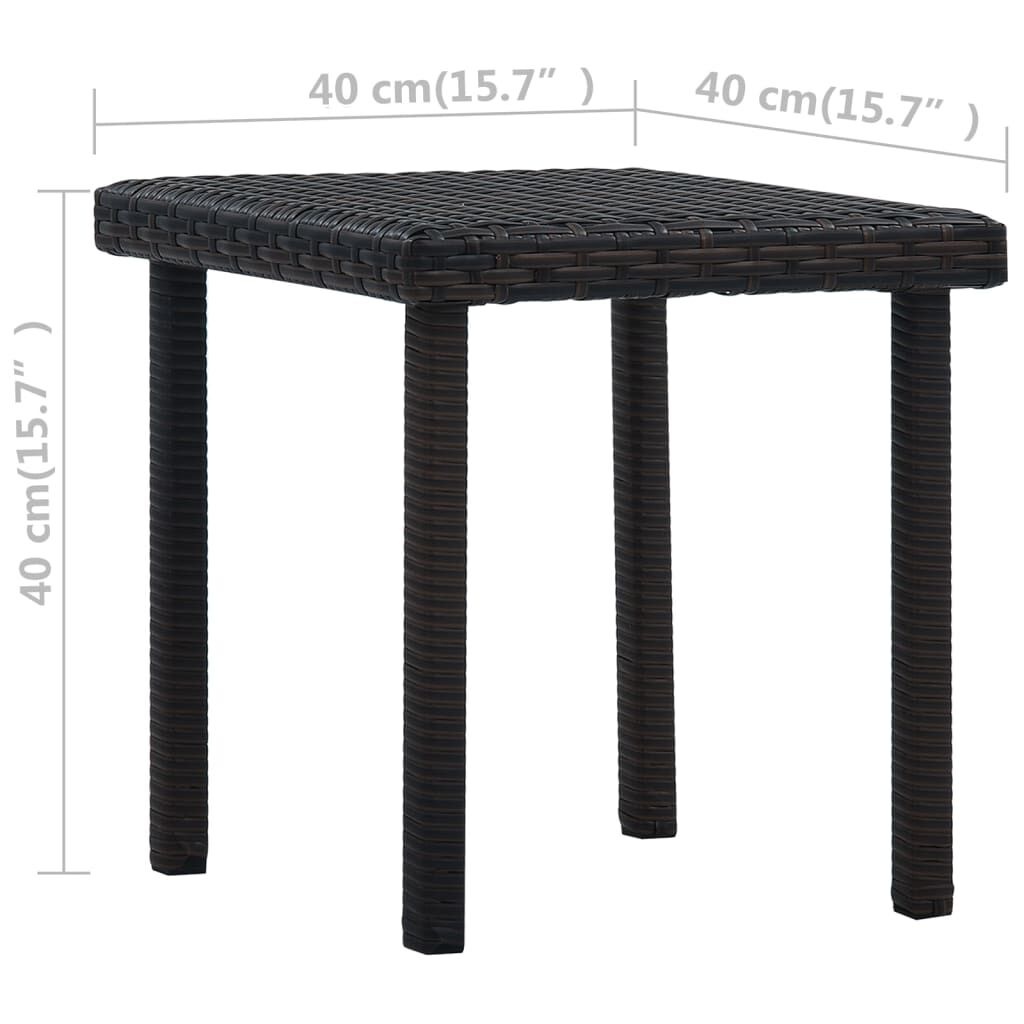 vidaXL Tuintheetafel Bruin - 40x40cm - 78% Korting!