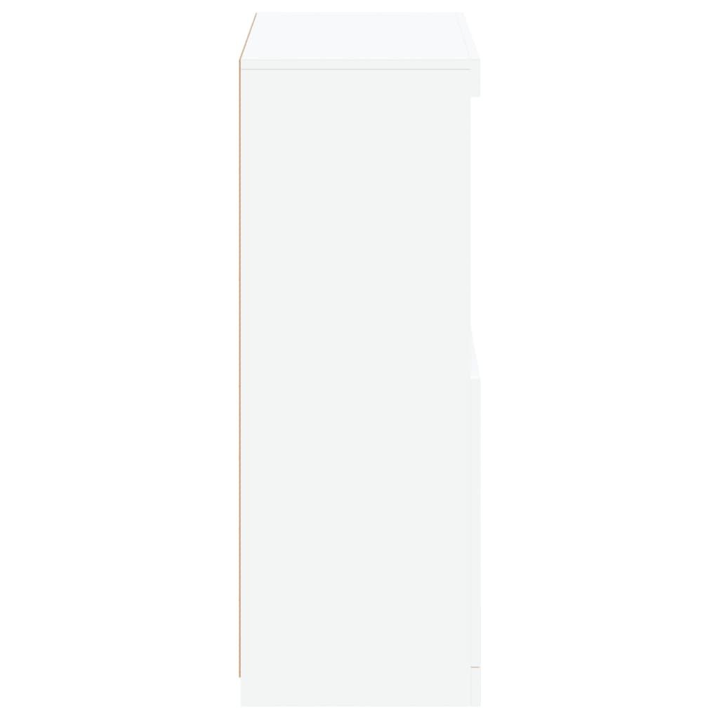 vidaXL Bijzetkast LED Wit Hout - 35% Korting!