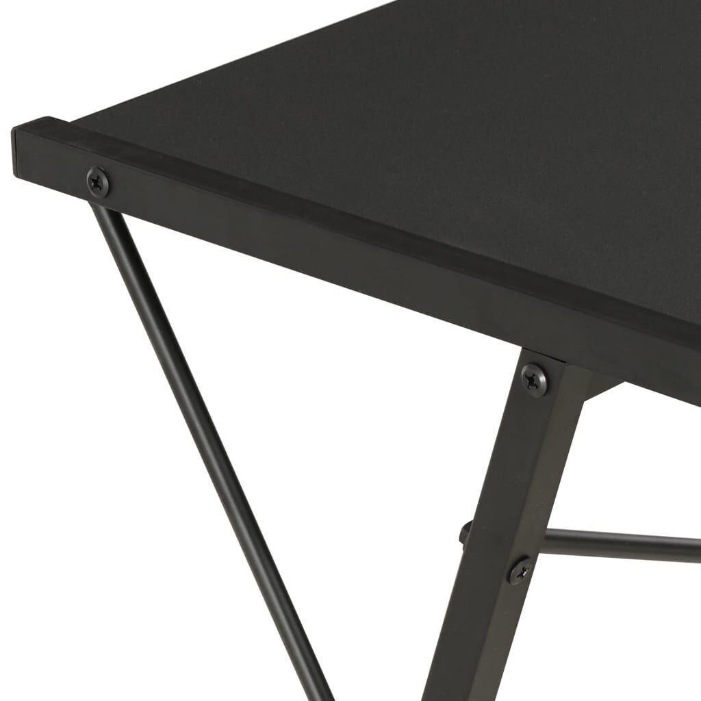 vidaXL Bureau Zwart met Schap - 35% Korting!