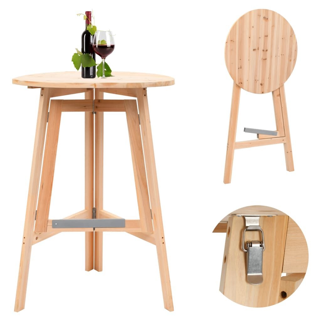 VidaXL Inklapbare Bartafel Vurenhout Ø78cm - 42% Korting!