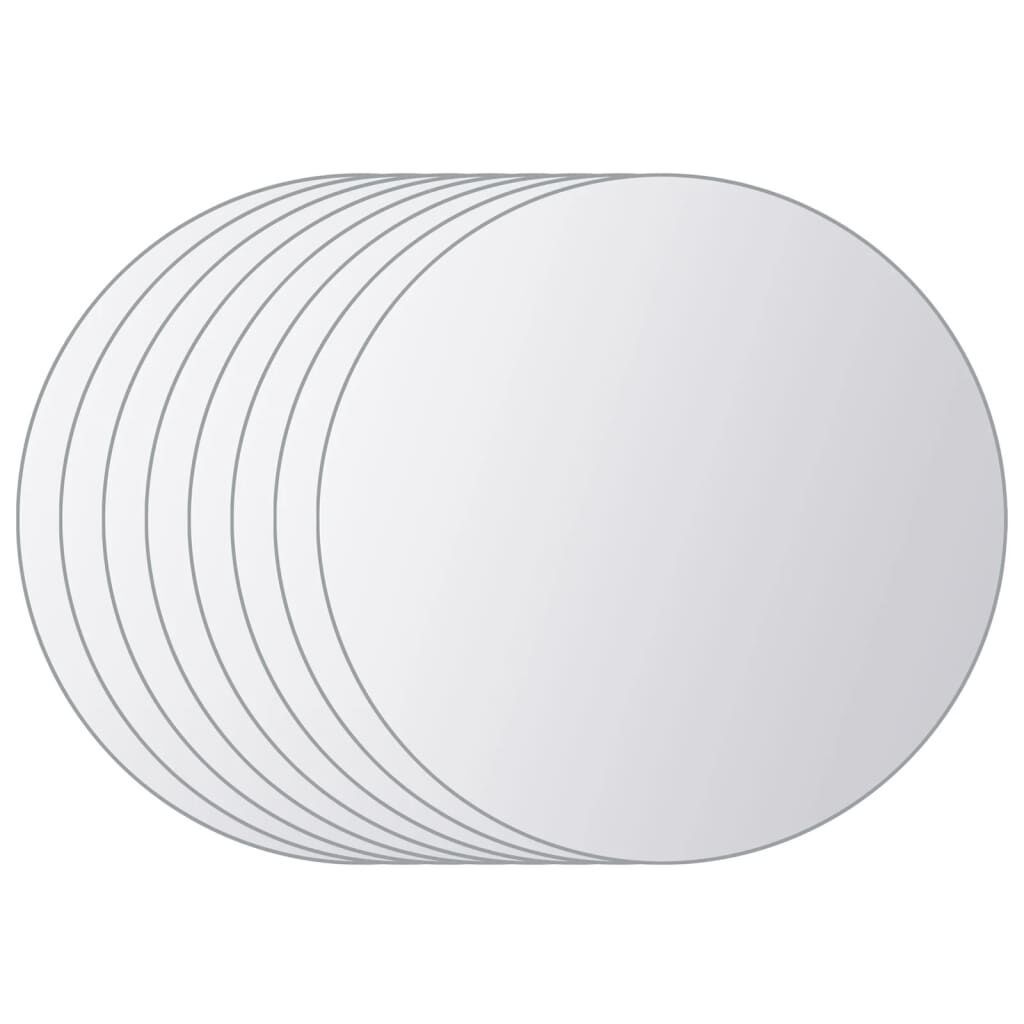 vidaXL Spiegeltegels Rond (8 st) - 35% Korting! Zo Goed Als Nieuw!