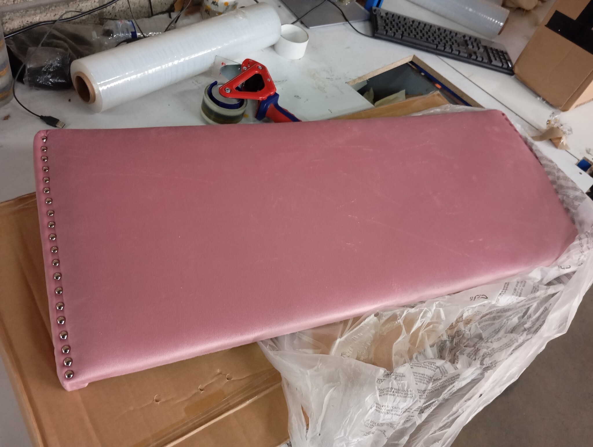 vidaXL Hoofdbord Fluweel Roze 100cm - 55% Korting!