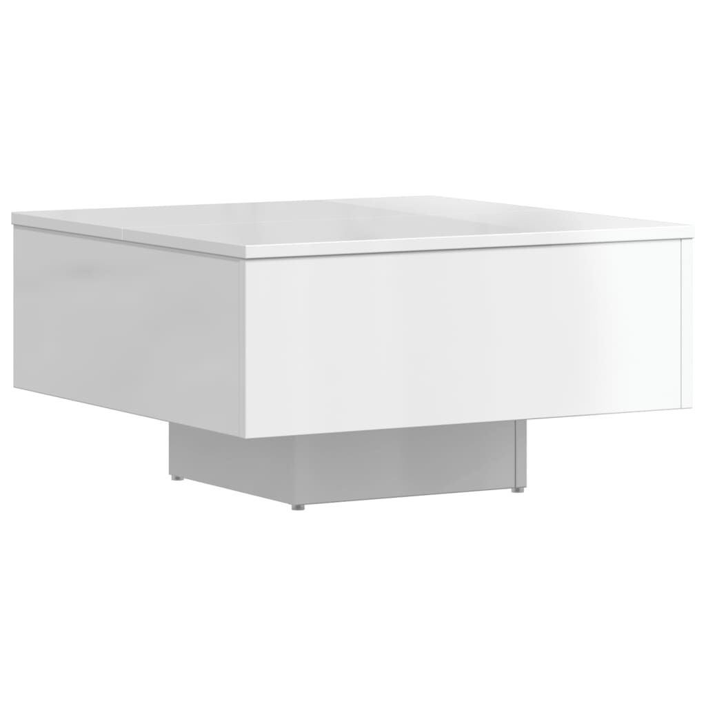 Salontafel Hoogglans Wit 60x60cm - 50% Korting!