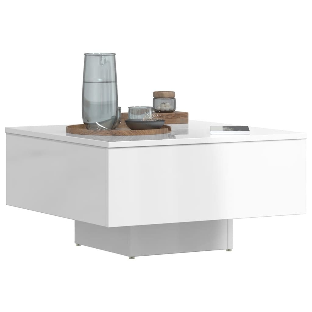 Salontafel Hoogglans Wit 60x60cm - 50% Korting!