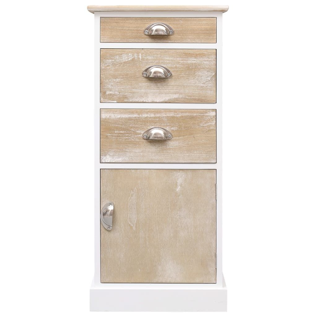 vidaXL Bijzetkast Paulowniahout 38x28x86cm - 35% Korting!