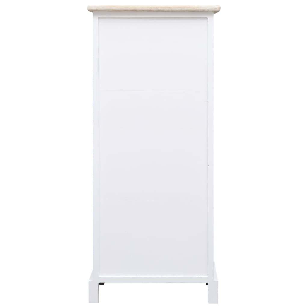 vidaXL Bijzetkast Paulowniahout 38x28x86cm - 35% Korting!