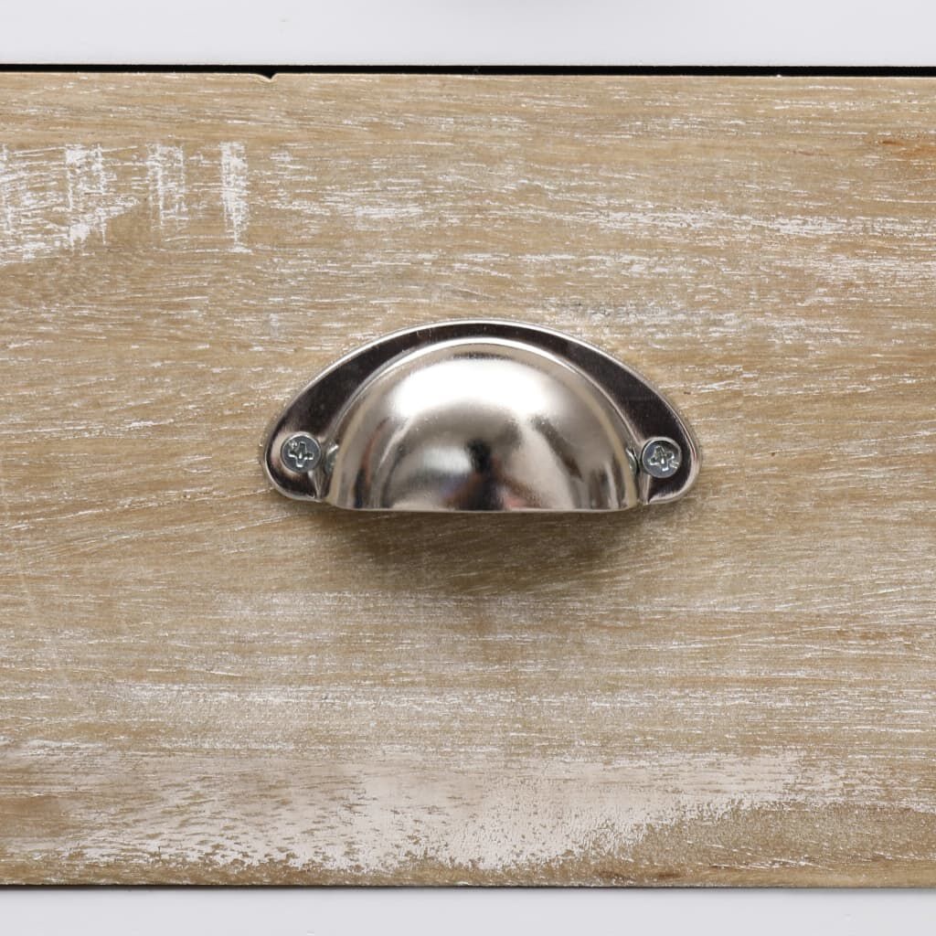 vidaXL Bijzetkast Paulowniahout 38x28x86cm - 35% Korting!