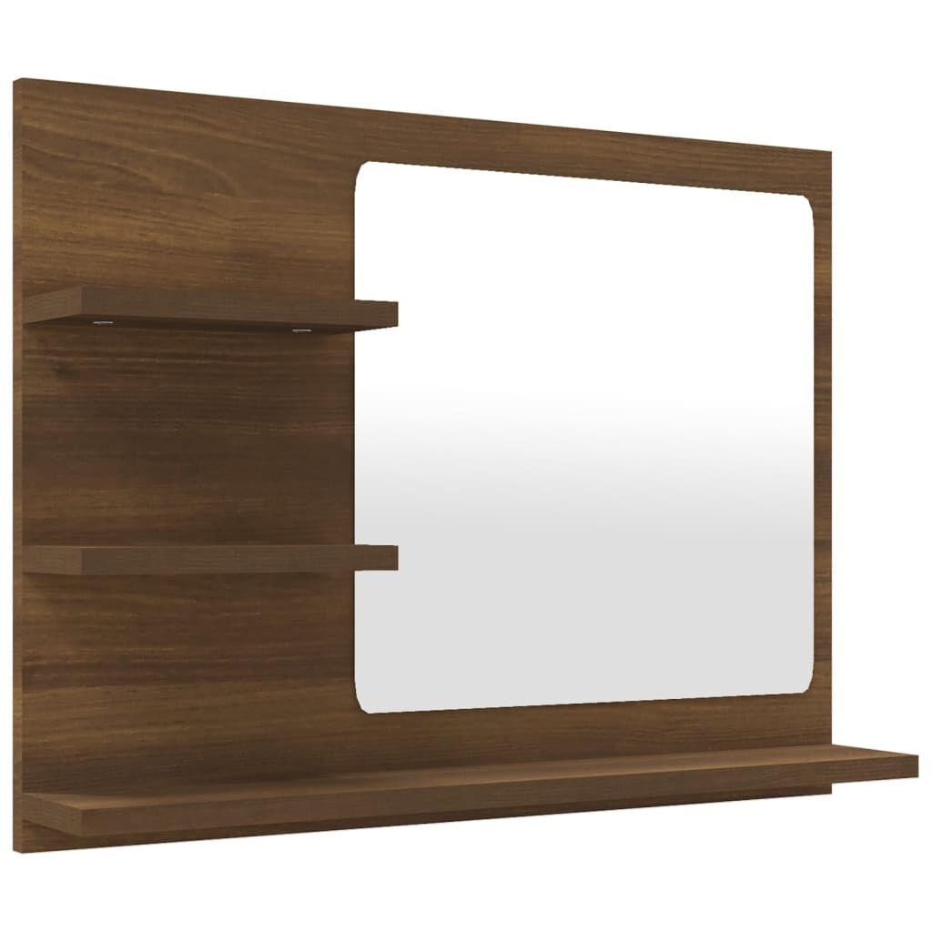 vidaXL Badkamerspiegel Bruin Eiken 60cm - 35% Korting!