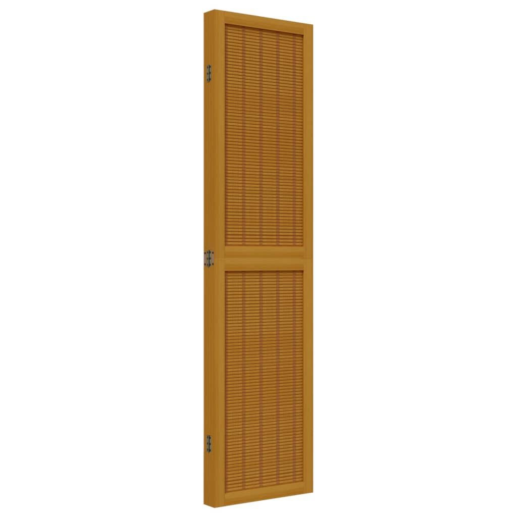 Kamerscherm 4 Panel Paulowniahout Bruin - 35% Korting!