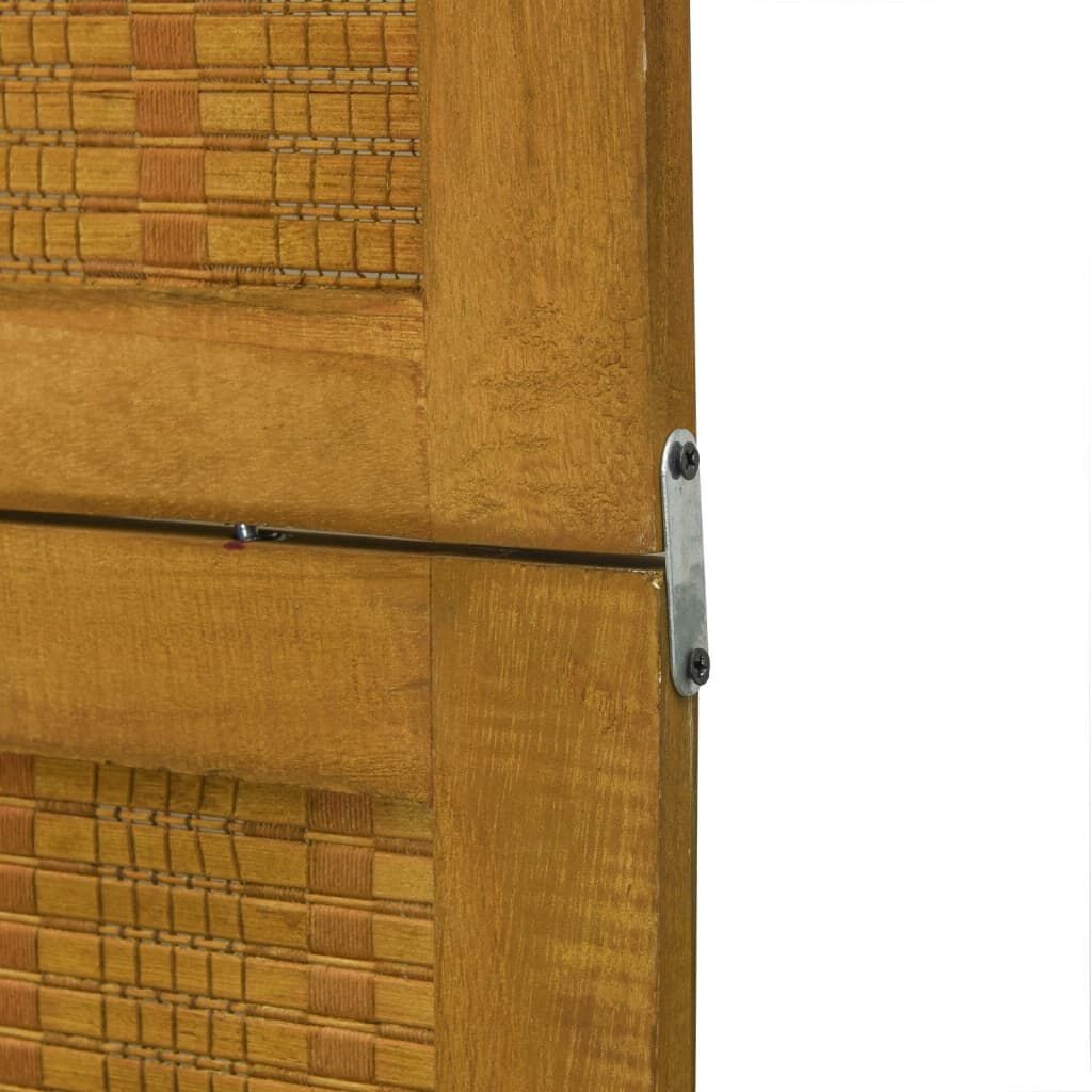 Kamerscherm 4 Panel Paulowniahout Bruin - 35% Korting!