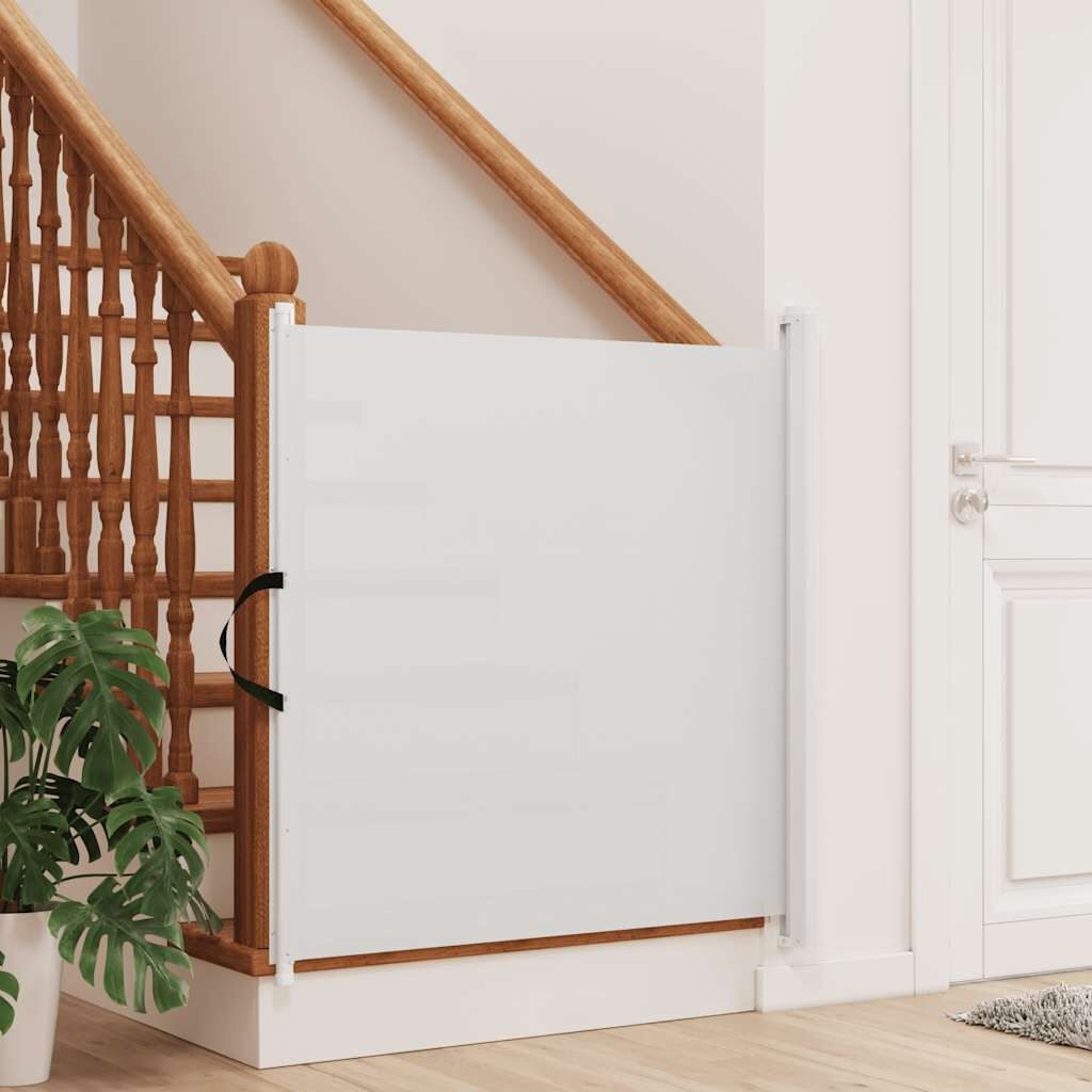 vidaXL Huisdierenhek Uittrekbaar 102,5x125cm Wit - 35% Korting!
