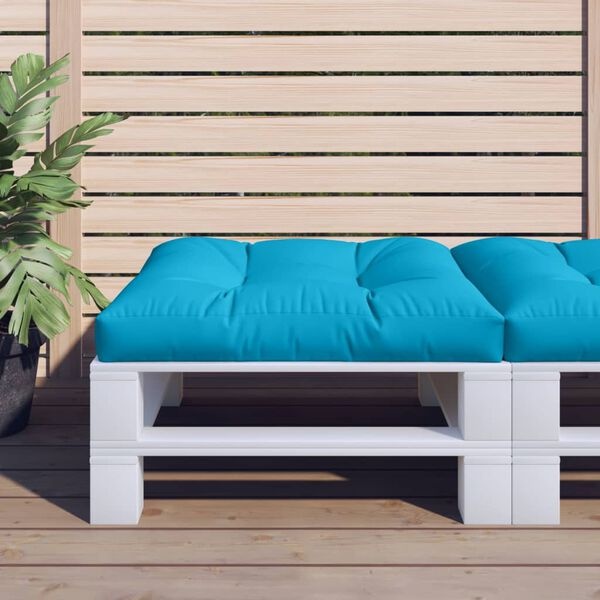 Blauw Palletkussen 80x80 - Scheurtje, 50% Korting!